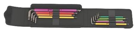 Jeu de clés Wera mâles coudées Hex-Plus Multi couleur 