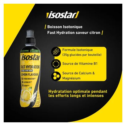 Isostar Fast Hydration Getränk Zitronengeschmack 500 ml