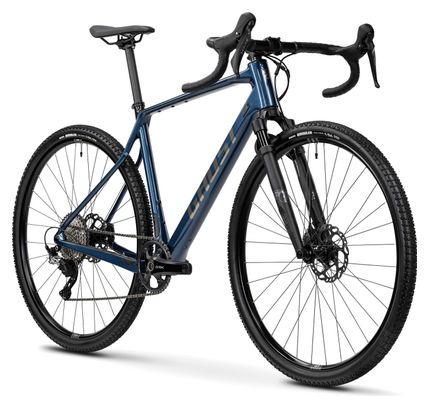 Ghost Asket CF Full Party Gravel Bike Shimano GRX 12S 700 mm Metallic Dark Blue Carbon Showing 2025