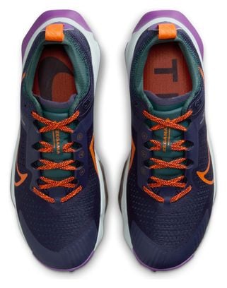 Nike ZoomX Zegama Trail Running Shoes Blue Violet Orange