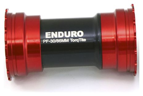 Boîtier de pédalier Enduro Bearings TorqTite BB XD-15 Corsa-BB386-24mm / GXP-Red