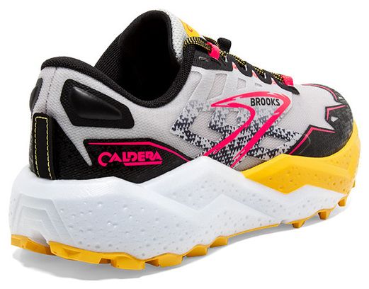 Chaussures Trail Brooks Caldera 7 Gris Jaune Rose Femme