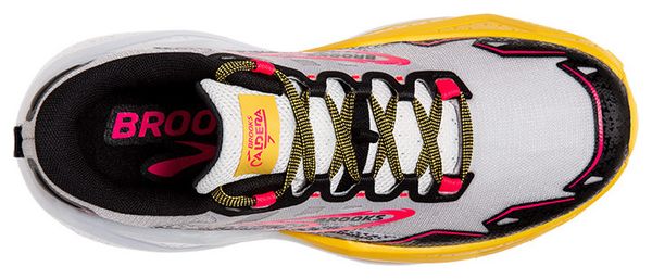 Brooks Caldera 7 Grey Yellow Pink Women's Trail Shoes