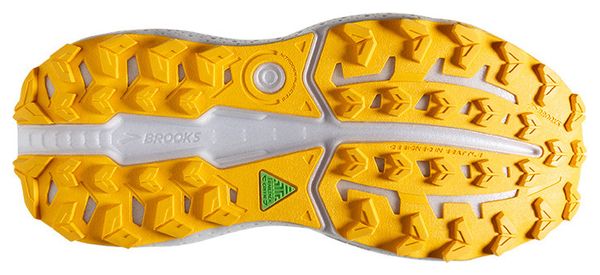 Brooks Caldera 7 Gris Amarillo Rosa Zapatillas de trail para mujer