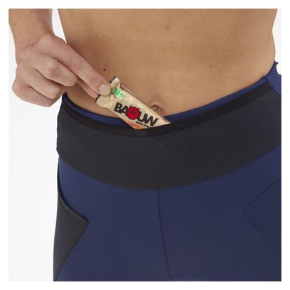 Pantalón corto de trail para mujer Mijo Intense de cintura alta Azul