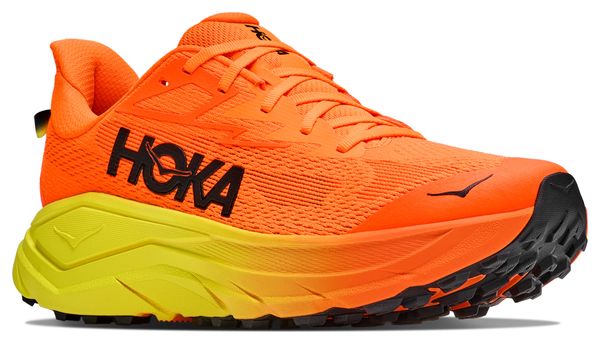 Hoka Challenger 8 trailschoenen voor heren, oranje/geel