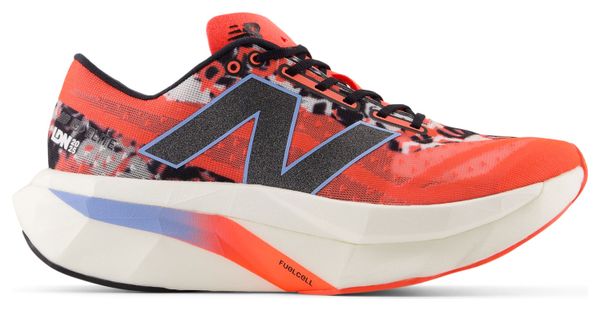 Chaussures Running New Balance TCS London Marathon FuelCell SuperComp Elite v4 Blanc/Rouge Femme
