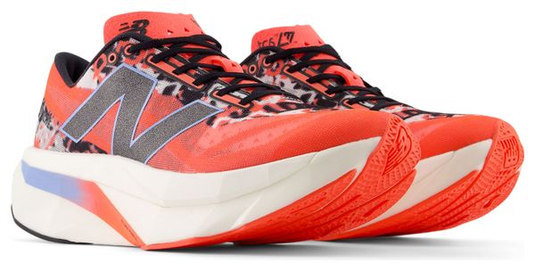 Chaussures Running New Balance TCS London Marathon FuelCell SuperComp Elite v4 Blanc/Rouge Femme