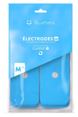 Packung mit 8 Bluetens Classic 2 Elektroden - Größe M (50x100 mm)