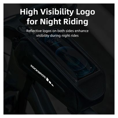 Sacoche de cadre de vélo étanche Rockbros noir