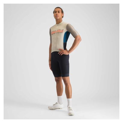 Sportful Supergiara Logo Maglia a maniche corte Grigio/Verde
