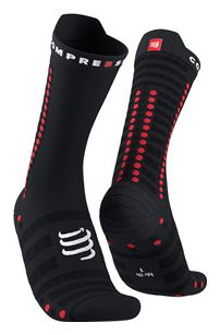 Paar Compressport Pro Racing Socks v4.0 Ultralight Bike Schwarz