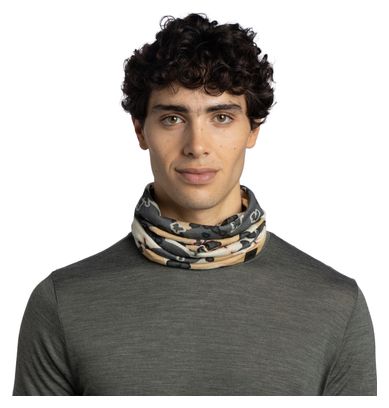 Halswärmer Buff Merino Lightweight Digital Print Grün/Beige