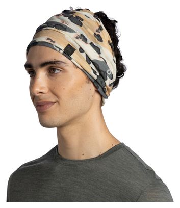 Halswärmer Buff Merino Lightweight Digital Print Grün/Beige