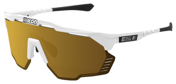 Scicon Sports Aeroshade Kunken Lunettes De Soleil De Performance Sportive (Scnpp Multimireur Bronze/Luminosité Blanche)