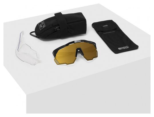 Scicon Aeroshade Kunken Brille Hochglanz Weiß / Spiegelbronze