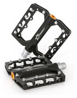 Coppia di pedali MSC Alu 6063 T5 neri