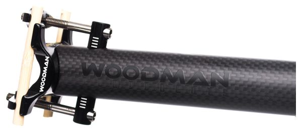 WOODMAN Seatpost CARBO GT2 Ti Carbon 450mm