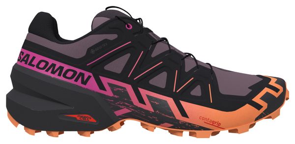 Zapatillas Trail Running <strong>Salomon Speedcross 6 GTX Mujer Rosa Naranja Negro</strong>