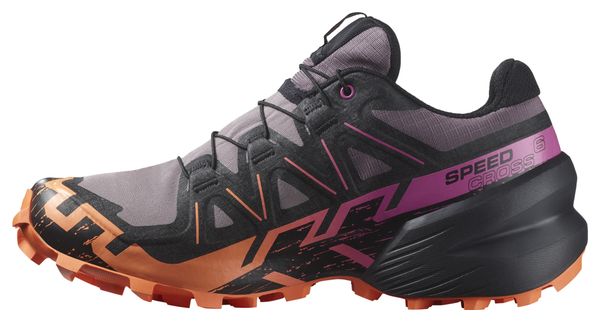 Salomon Speedcross 6 GTX Trail Running Women's Shoes Pink Orange Black