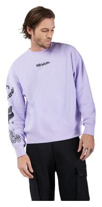 Sweat Homme Fox Oversized Crew Hello Future Violet