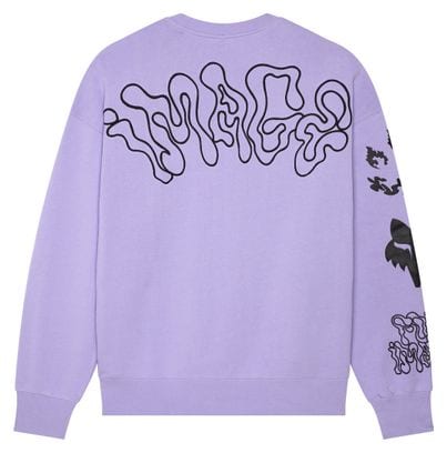 Sweat Homme Fox Oversized Crew Hello Future Violet