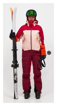 Dames Peak Performance Vislight GTX C-Knit Waterdichte Jas Roze