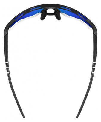 Scicon Sports Aerocomfort SCN XT XL Lunettes De Soleil De Performance Sportive (Miroir Bleu Photochromique Scnxt/Luminosité Noire)