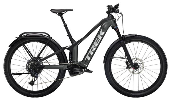 VTT Électrique Tout-Suspendu Trek Powerfly FS 9 EQ Sram GX Eagle AXS 12V 625 Wh 27.5'' Gris Lithium / Noir Gén 3