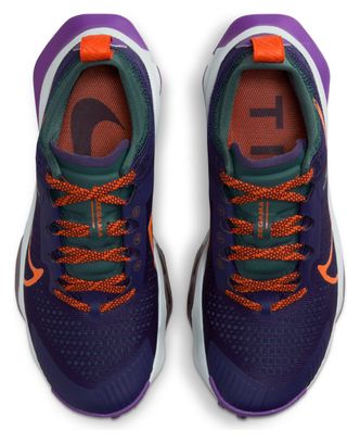 Women's Trail Running Shoes Nike ZoomX Zegama Trail Blue Violet Orange