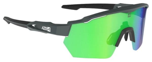 Set Occhiali AZR Race RX Matte Carbon / Lente verde idrofobica + trasparente