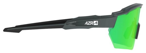 Set AZR Race RX Gafas Carbono Mate / Lente Hidrofóbica Verde + Transparente