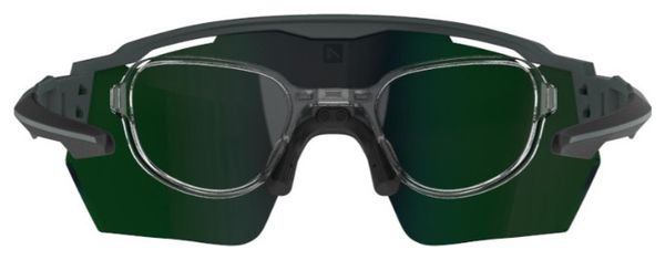 Coffret Lunettes AZR Race RX Carbone Mat / Écran hydrophobe Vert + Incolore