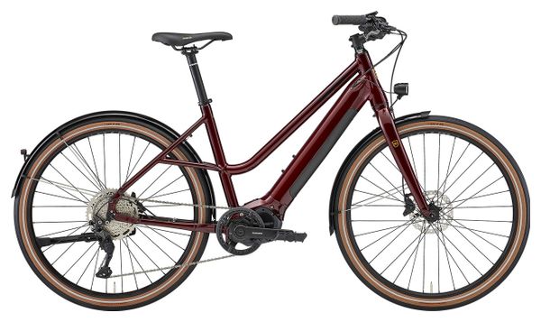 Kona Ecoco DL Electric City Bike Shimano Deore 10S 500 Wh 27.5'' Pinot Noir Rot