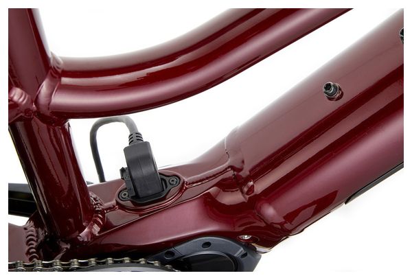 Kona Ecoco DL Elektrische Stadsfiets Shimano Deore 10S 500 Wh 27.5'' Pinot Noir Rood