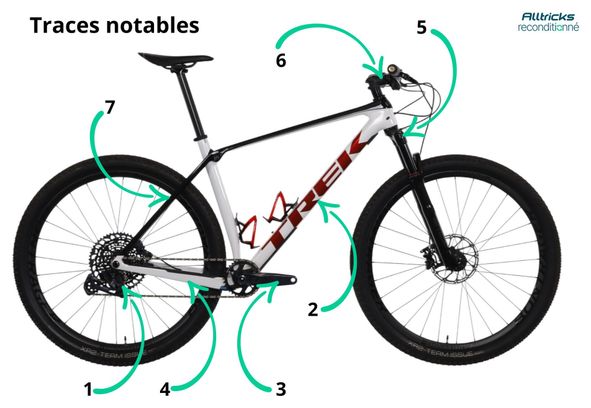 Produit Reconditionné - VTT Semi-Rigide Trek Procaliber 9.7 Sram GX Eagle 12V 29' 2023 Blanc Noir 2023 / Très bon État