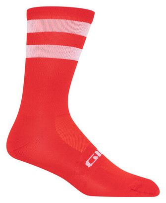 Chaussettes Giro Comp High Rise Rouge Brillant