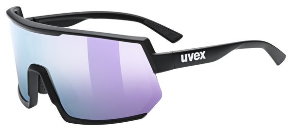 Occhiali Uvex Sportstyle 235 Nero/Lavanda a specchio