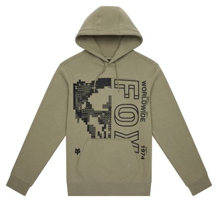 Fox Afbeelding Schedel Heren Hoodie Groen