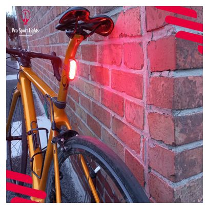 Kit d'éclairage vélo USB rechargeable 300 et 120 Lumen LED