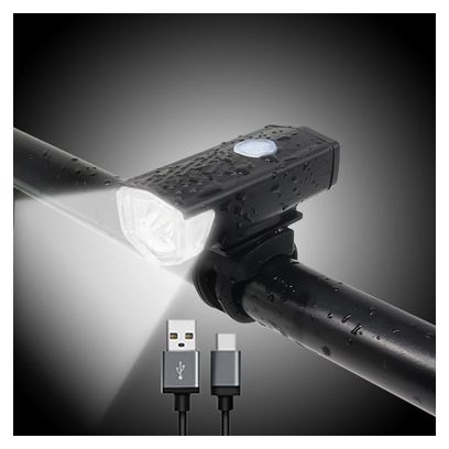 Kit d'éclairage vélo USB rechargeable 300 et 120 Lumen LED