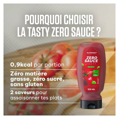 Tasty Zero Sauce (320ml) - Superset Nutrition - Ketchup - Sauces Zéro