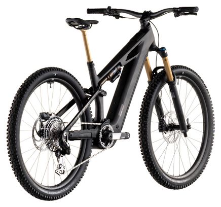 VTT Électrique Tout-Suspendu Cube Stereo Hybrid One44 HPC SLT 800 Sram XX Eagle AXS 12V 800 Wh 27.5'' Gris Noir Carbon Grid 2026
