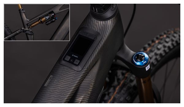 VTT Électrique Tout-Suspendu Cube Stereo Hybrid One44 HPC SLT 800 Sram XX Eagle AXS 12V 800 Wh 27.5'' Gris Noir Carbon Grid 2026
