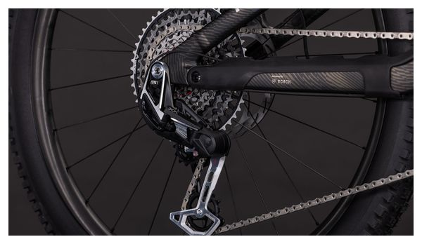 VTT Électrique Tout-Suspendu Cube Stereo Hybrid One44 HPC SLT 800 Sram XX Eagle AXS 12V 800 Wh 27.5'' Gris Noir Carbon Grid 2026
