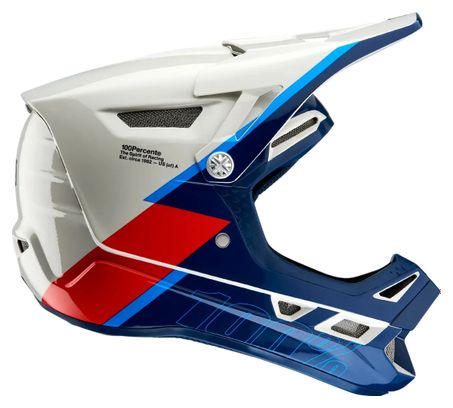 Casco integral Trigger 100% de <p>composite</p>para aviones Blanco Azul Rojo
