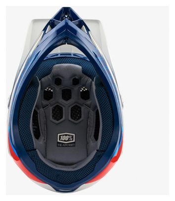 Casco integral Trigger 100% de <p>composite</p>para aviones Blanco Azul Rojo