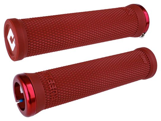 Paar Odi Ruffian Grips V2.1 135 mm Rot / Weiß