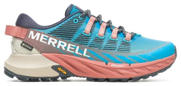 Merrell Agility Peak 4 Gore-Tex Damen Trailrunning-Schuhe Blau/Pink