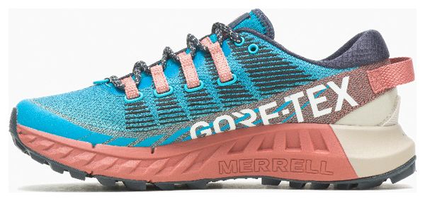 Zapatillas de trail para mujer Merrell Agility Peak 4 Gore-Tex Azul/Rosa